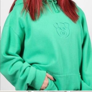 Shane Dawson Hoodie Adult M Pig Green Sweatshirt Killer Merch Jeffrey Star EUC